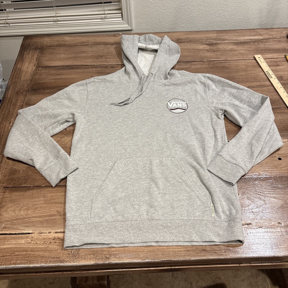 Vans Off the Wall GrayHoodie Sweatshirt Women's Size L Measure Nlike A Medium